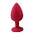 PLUG EM SILICONE COM PEDRA TRANSPARENTE - TAMANHO P - Imagem 1