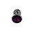 PLUG EM METAL COM PEDRA TRANSPARENTE - TAMANHO G - Imagem 1