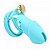 CINTO DE CASTIDADE EM SILICONE - COM CADEADO - 10,0 x 3,8 CM - Imagem 1