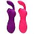 VIBRADOR E SUGADOR CLITORIANO COR PINK - Imagem 1