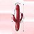 VIBRADOR SOBE E DESCE C/ESTIMULADOR CLITORIANO E ANAL - Imagem 2