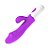 VIBRADOR G-SPOT COM ESTIMULADOR DE CLITÓRIS - COR ROXA - Imagem 6