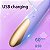 VIBRADOR PONTO G COM ESTIMULADOR DE CLITÓRIS - COR PURPLE - 10 MODOS DE VIBRAÇÃO - RECARGA USB - Imagem 6