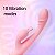 VIBRADOR PONTO G COM ESTIMULADOR DE CLITÓRIS - COR PURPLE - 10 MODOS DE VIBRAÇÃO - RECARGA USB - Imagem 5