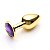 PLUG ANAL LUST METAL GOLD DIAMOND - Imagem 2