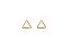 Brinco Triângulo Vazado minimalista Banhado em Ouro 18k - Imagem 1