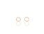 Brinco Circulo Vazado minimalista Banhado em Ouro 18k - Imagem 1