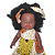 Boneca Negra Baby Aneesa  Africana - Imagem 2