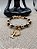 Pulseira preta com bolas - Imagem 1