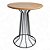 Mesa Lateral Baixa SINGAPURA Preta Cinamomo Natural - Imagem 2