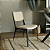 2 Cadeiras de Jantar de Aço Confortável Design Industrial IRIDIUM Pretas e Couro Sherwood Ivory - Imagem 1