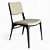 2 Cadeiras de Jantar de Aço Confortável Design Industrial IRIDIUM Pretas e Couro Sherwood Ivory - Imagem 2