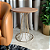 Mesa de Canto para Sala Baixa SINGAPURA Dourada Madeira Cinamomo Natural - Imagem 15