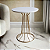 Mesa de Canto para Sala Baixa SINGAPURA Dourada Branco Laqueado - Imagem 10
