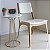 Kit 2 Cadeiras de Jantar Design Industrial em Aço IRIDIUM Douradas e Couro Off-White - Imagem 4