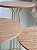 Mesa Cabeceira Lateral 70 cm SINGAPURA Dourada Madeira Cinamomo Natural - Imagem 3