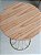 Mesa Cabeceira Lateral 70 cm SINGAPURA Dourada Madeira Cinamomo Natural - Imagem 2