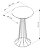 Mesa Cabeceira Lateral Redonda 70 cm SINGAPURA Dourada Branco Laqueado - Imagem 6
