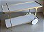 Carrinho Bar e de Chá 120 cm IRIDIUM Dourado Fosco e Branco Laqueado - Imagem 6