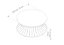 Mesa de Centro Redonda SINGAPURA Dourada Vidro Branco 70 cm Design Assinado - Imagem 5