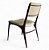 Kit 2 Cadeiras de Jantar Design Industrial em Aço IRIDIUM Marrom Corten e Couro Sherwood Ivory - Imagem 2