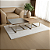 Conjunto Mesas de Centro Quadradas 70 cm AGATHA Dourado Fosco Madeira Cinamomo Natural e Espelho Bronze - Imagem 1