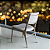 Kit 2 Cadeiras de Jantar Design Industrial em Aço IRIDIUM Prata Champagne e Tecido Boucle Branco - Imagem 1