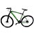 Bicicleta 21v Aro 29 Shimano Alumínio Preto Fosco com Verde - Imagem 2