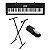 Kit Teclado Musical Casio Ctk3500 Midi/usb Aplicativo Chordana + Suporte X + Pedal Sustain + Fonte + Suporte - Imagem 1