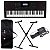 Kit Teclado Musical Ct X3000 CASIO Preto 61 Teclas MIDI/USB + Suporte X + Pedal + Capa + Fonte - Imagem 1
