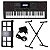 Kit Teclado Musical CT X5000 Preto CASIO 61 Teclas MIDI/USB + Suporte X + Fonte + Suporte de Partituras - Imagem 1