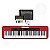 Kit Teclado Musical CASIOTONE CT-S200 CASIO Vermelho Aplicativo Chordana Play + Capa - Imagem 2