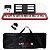 Kit Teclado Musical CASIOTONE CT-S200 CASIO Vermelho Aplicativo Chordana Play + Capa - Imagem 1