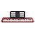 Kit Teclado Musical CASIOTONE CT-S200 CASIO Vermelho + Suporte + Pedal + Capa - Imagem 5