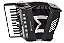 Gaita Acordeon ACM4803N Preto Sólido 48 Baixos - Michael - Imagem 1