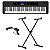 Teclado Casio CT-S400 CasioTone Preto - 61 Teclas Sensitivas + Suporte X - Imagem 1