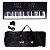 Kit Teclado Musical Estudante Spring Tc 261 61 Teclas + Capa + Fonte + Suporte Partituras - Imagem 1