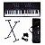 Kit Teclado Musical Estudante Spring Tc 261 61 Teclas + Suporte Em X + Capa + Fonte + Suporte Partit - Imagem 1