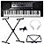 Kit Teclado Musical Spring TC 361 61 Teclas Sensitivas + Suporte X + Fone de Ouvido - Imagem 1