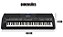 Kit Teclado Musical Yamaha PSR-SX600 Preto + Suporte X + Banqueta X + Pedal Sustain - Imagem 5