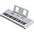 Kit Teclado Musical Arranjador YPT 370 Yamaha Prata 61 Teclas + Capa - Imagem 6