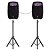 Kit Caixas de Som Bluetooth FK-300X Waldman 300W RMS Ativa 10" + Passiva 10" + Tripés + Cabo - Imagem 1