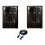 Kit Caixas de Som Ativa + Passiva Leác´s Fit 320 350W RMS 12" + Cabo SPEAKON - Imagem 1