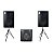 Kit Caixa de Som Leacs Brava 1500 Ativa + Passiva + Subwoofer + Cabos + Tripés - Imagem 1