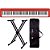 Piano Digital Casio CDP-S160 Vermelho - 88 Teclas + Suporte Duplo + Capa - Imagem 1
