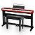 Piano Digital Casio CDP-S160 Vermelho + Estante CS-470p + Banqueta + Pedal Triplo - Imagem 1