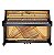 Piano Acústico Vertical Fritz Dobbert FD110 Preto com Pedal Triplo e Banqueta com Regulagem de Altura - Imagem 2