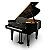 Piano De Cauda Fritz Dobbert C-160 Preto com Pedal Triplo e Banqueta Fixa com Compartimento - 5 Anos de Garantia - Imagem 1