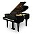Piano De Cauda Fritz Dobbert C-188 Preto com Pedal Triplo e Banqueta Fixa com Compartimento - 5 Anos de Garantia - Imagem 1
