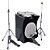 Cajon Bateria Extreme Drum Box 16' Jaguar + Prato Crash + Pratos Chimbal + Estantes + Pedal - Imagem 2